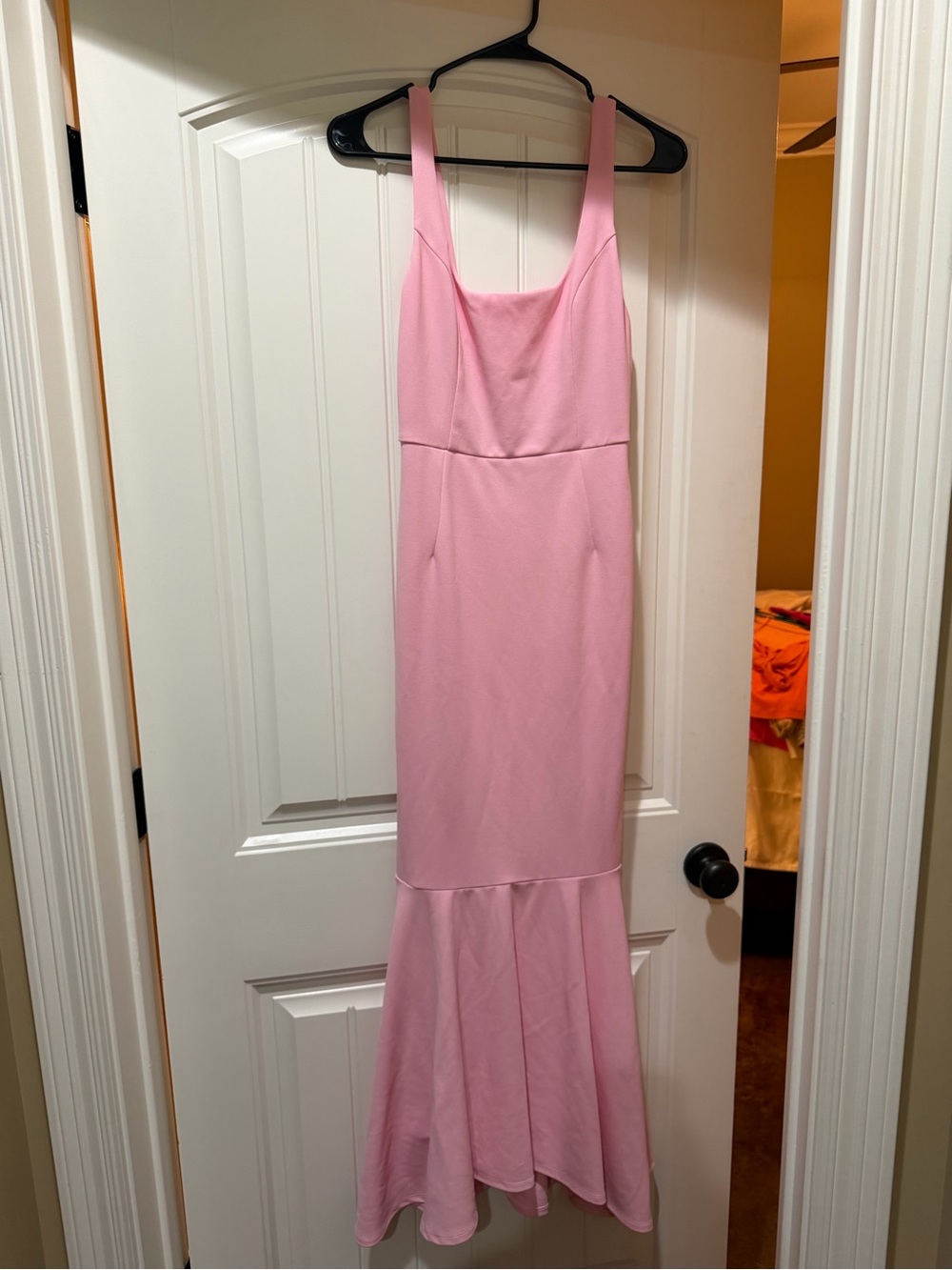 Lulu's Blush Pink Fitted Mermaid Maxi Dress